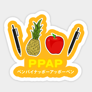 Pen Pineapple Apple Pen Sticker